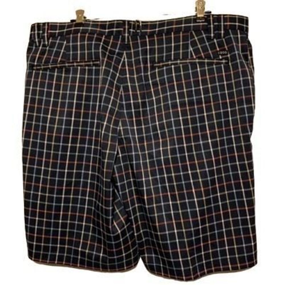 Izod Golf Size 38 Blue Muli Color Plaid Shorts